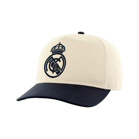 Real Madrid White & Black Club Crest Snapback Hat
