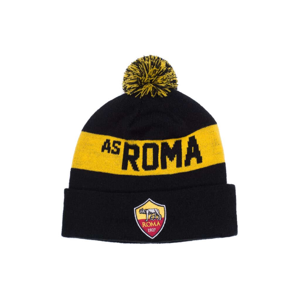 Roma Fan Ink Knit Pom Beanie