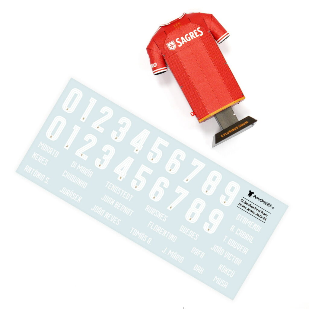Benfica Alloy Collectors Mini Metal Home Jersey Locker Pack