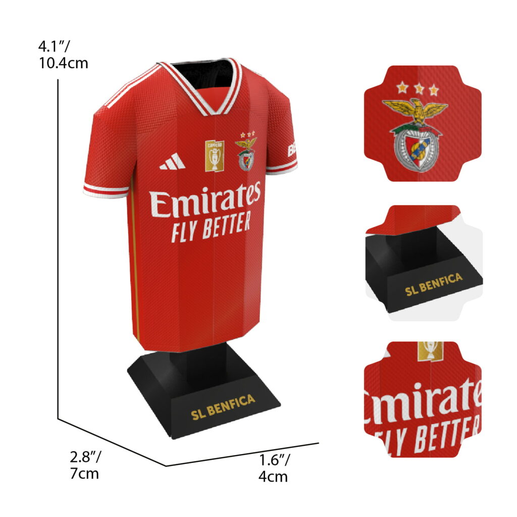 Benfica Alloy Collectors Mini Metal Home Jersey Locker Pack