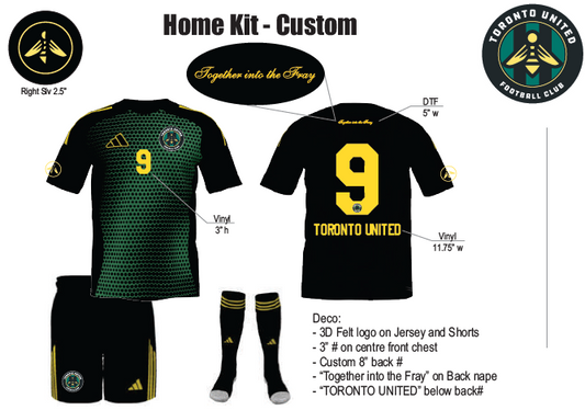 Toronto United Player Home Kit