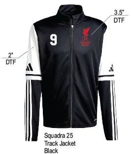 LFC IA Mississauga Adidas Squadra 25 Track Jacket Black