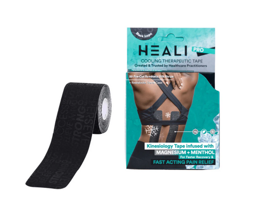 Heali Pro K-Tape Black With Inspirational Words