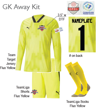 Toronto High Park OPDL Goalkeeper Package (MANDATORY)