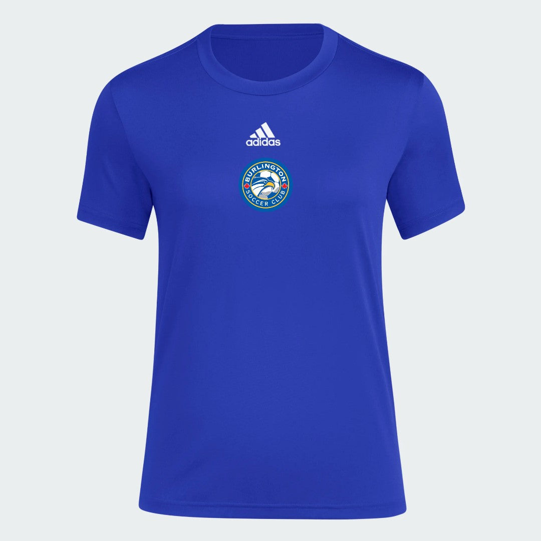 Burlington SC Pre Game T-Shirt Royal Blue Women's
