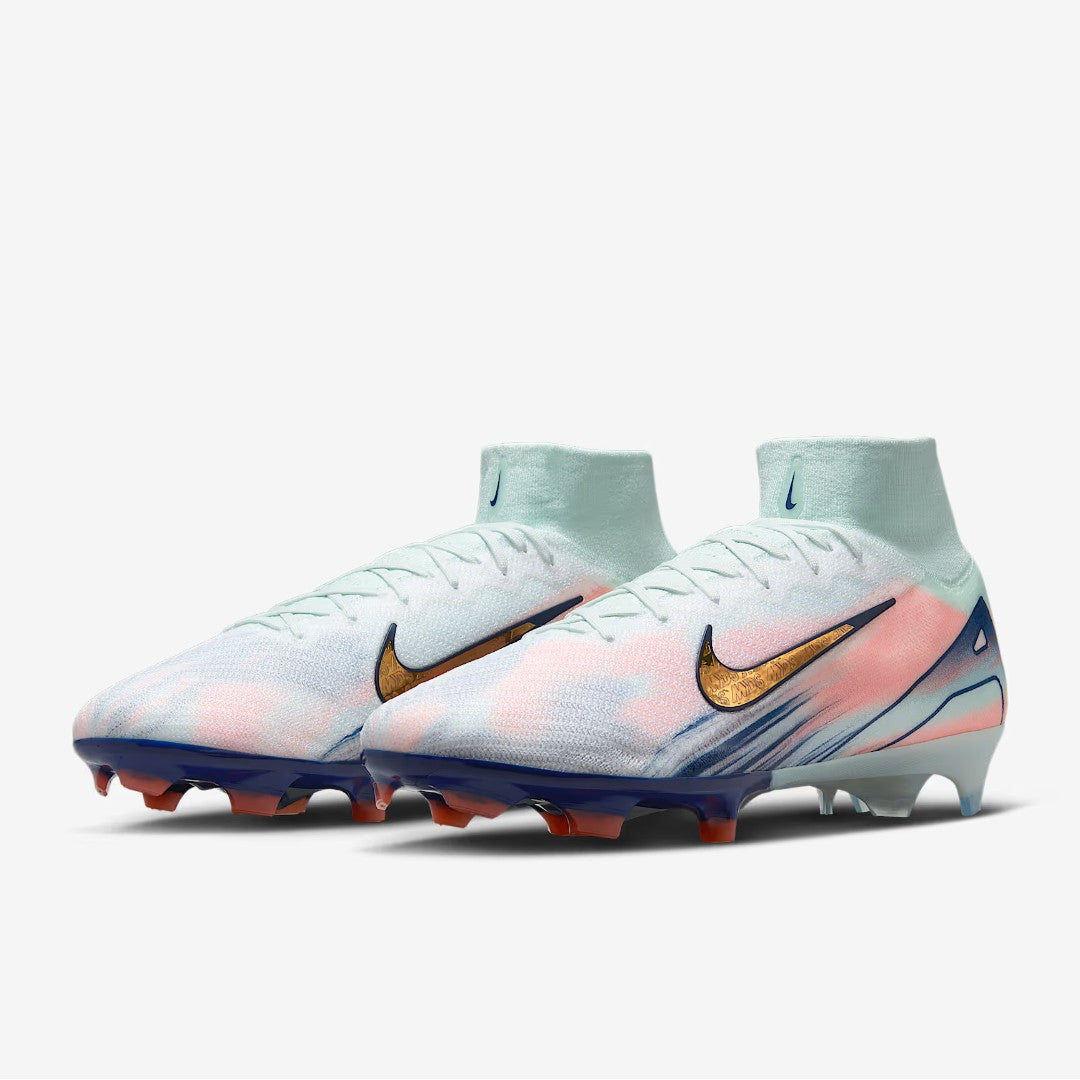Nike Zoom Superfly 10 Elite MDS FG Vert pâle/Pièce d'or Mtlc