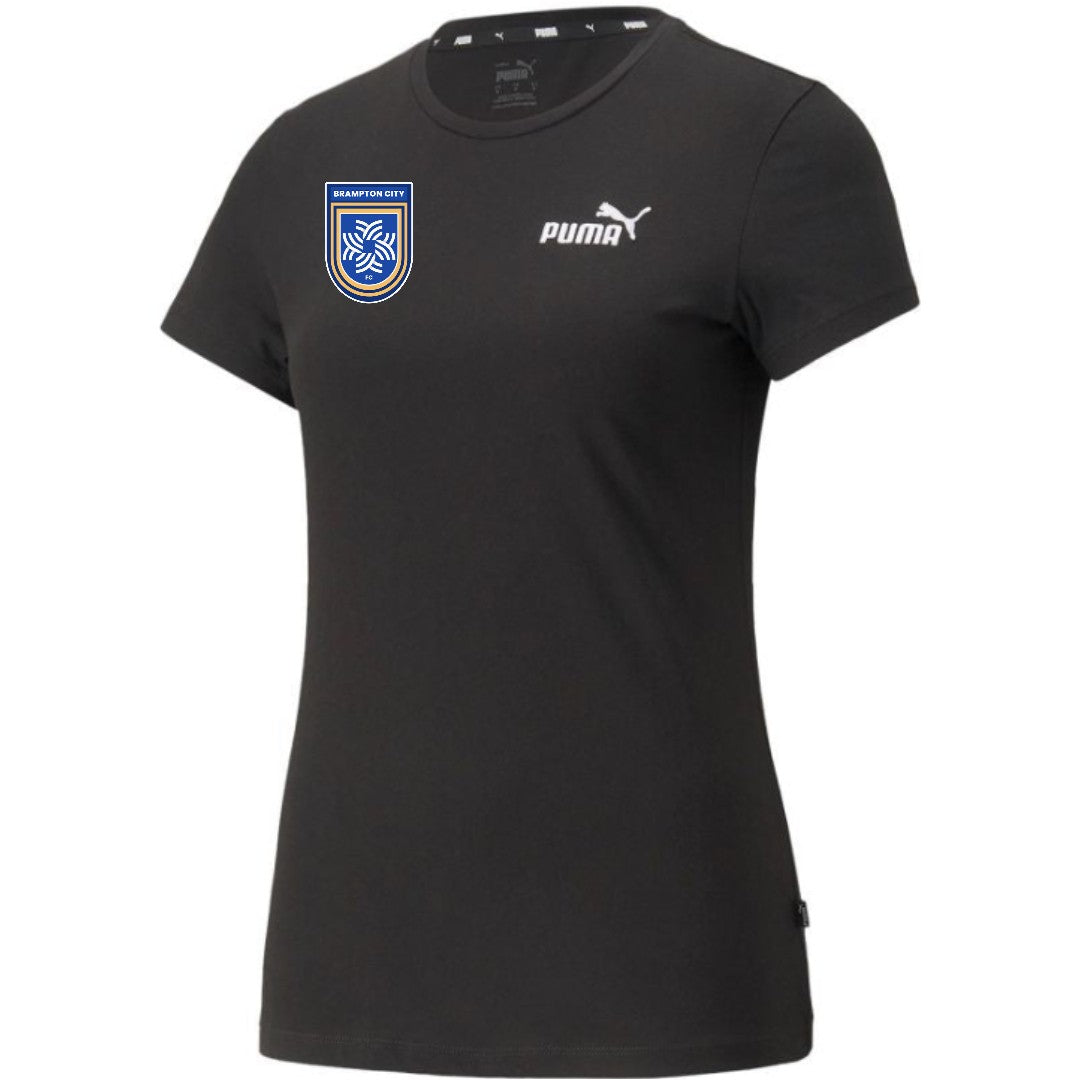 Brampton City Puma ESS+ Embroidery T-Shirt Women's Black