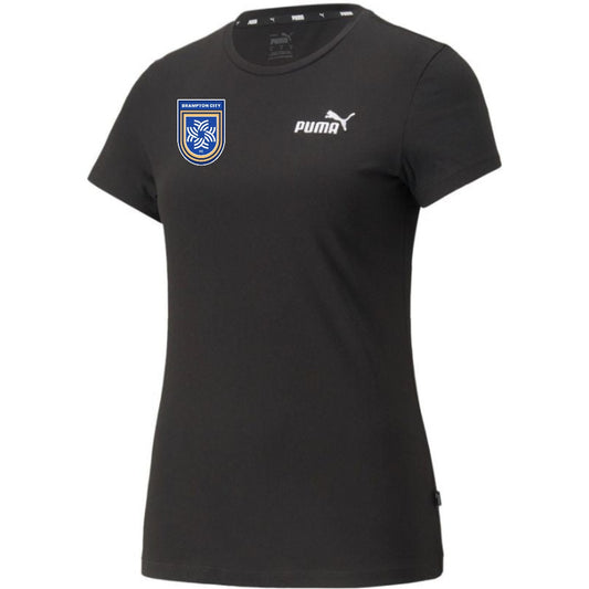 Brampton City Puma ESS+ Embroidery T-Shirt Women's Black