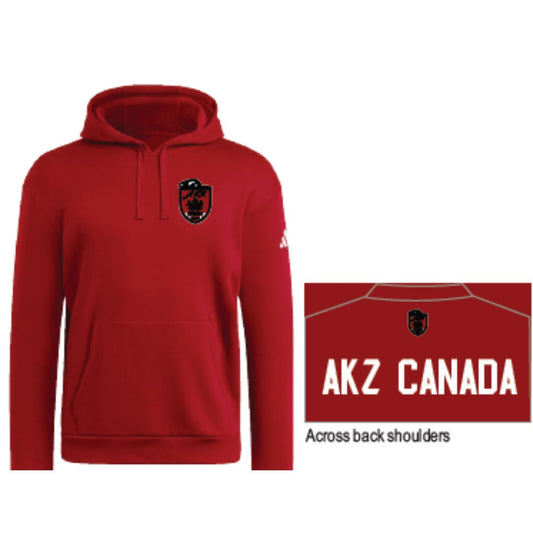 AKZ Canada Adidas Fleece Hoodie Red