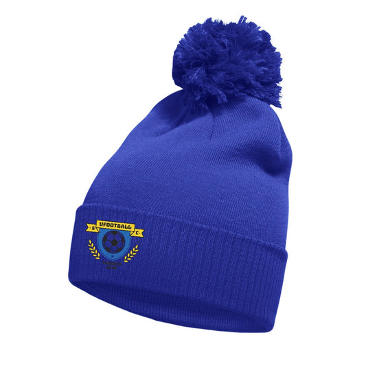 UFootball Adidas Solid Cuffed Pom Beanie Royal Blue