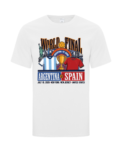Argentina vs Spain Matchday T-Shirt White