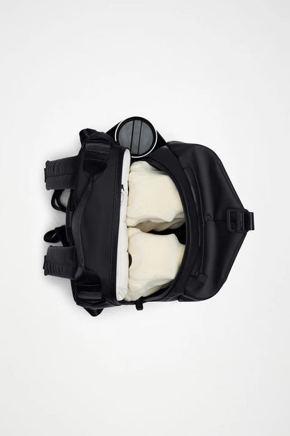 Rains Clip Front Backpack Black