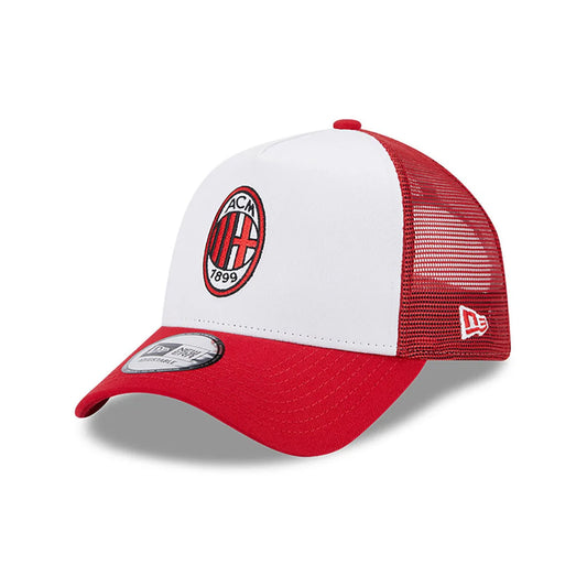 AC Milan New Era E-Frame Trucker Red & White Cap