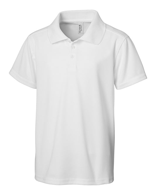 Clique Spin Polo Youth White