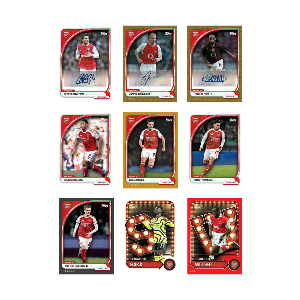 Topps Arsenal 2025-26 Collectors Tin Set (35 Cards)