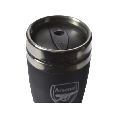 Arsenal Black & Silver Travel Mug