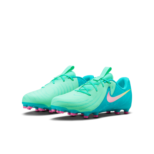Nike Phantom GX 2 Academy LV8 pour Jeunes : Vert phosphorescent/Noir