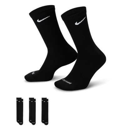 Nike Everyday Plus Cushioned Training Crew Socks Black