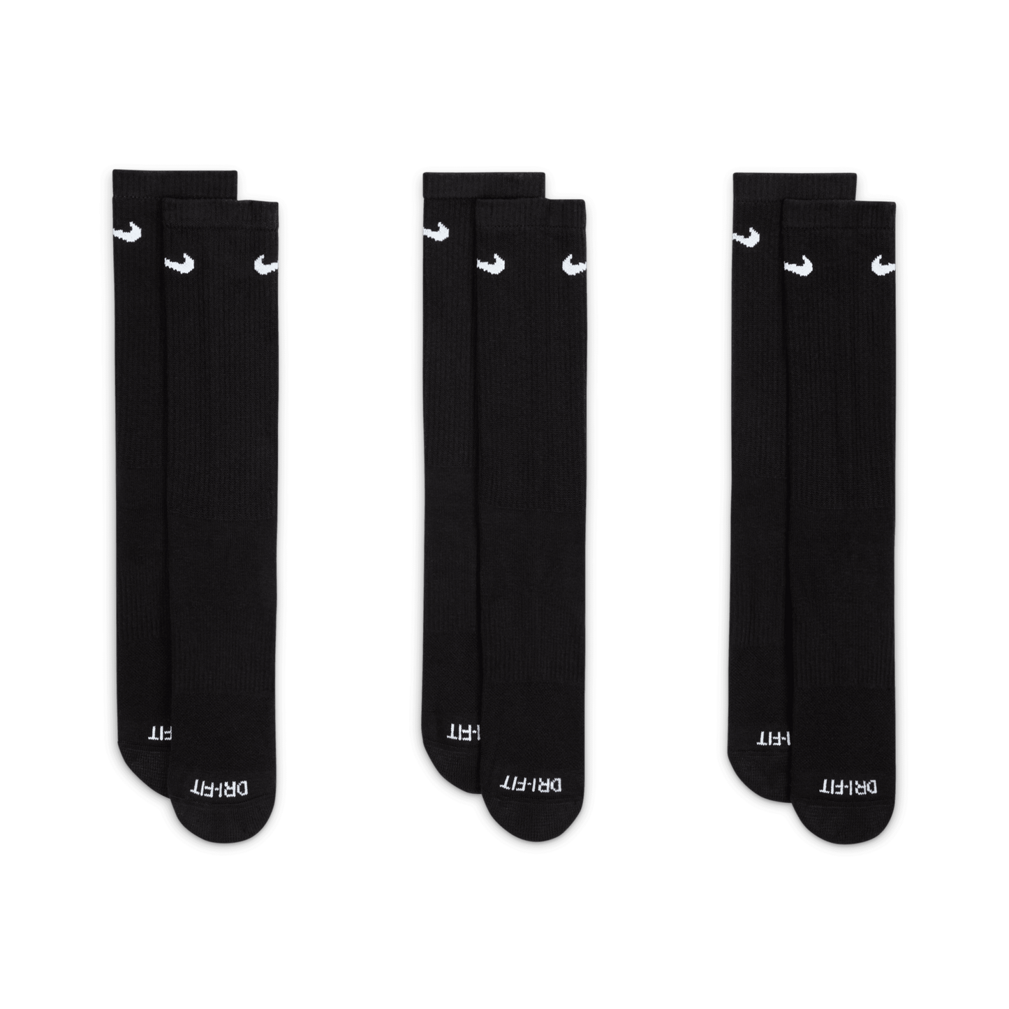 Nike Everyday Plus Cushioned Training Crew Socks Black