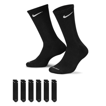 Nike Everyday Plus Cushioned Training Crew Socks Black