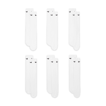 Chaussettes d'entraînement Nike Everyday Cushioned Crew blanches