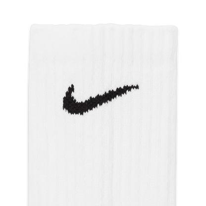 Chaussettes d'entraînement Nike Everyday Cushioned Crew blanches