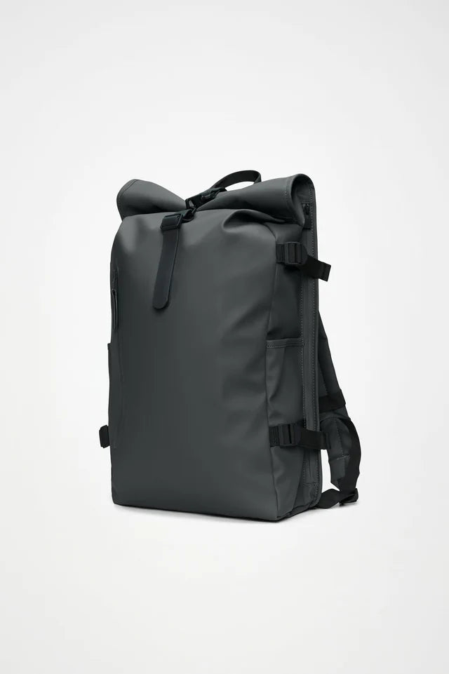 Rains Rolltop Rucksack Large Bag Dark Grey