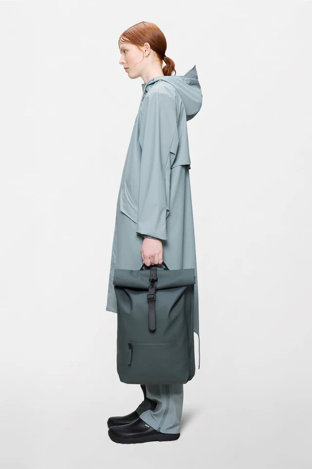 Rains Rolltop Rucksack Bag Dark Grey