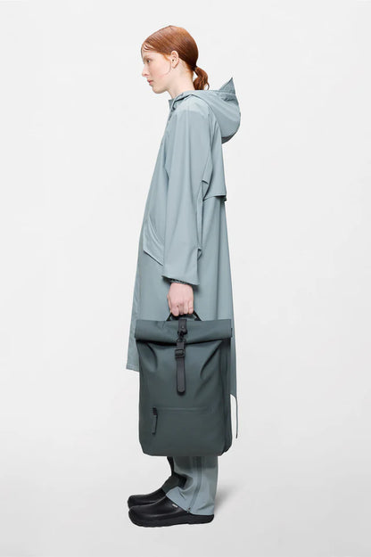 Rains Rolltop Rucksack Bag Dark Grey