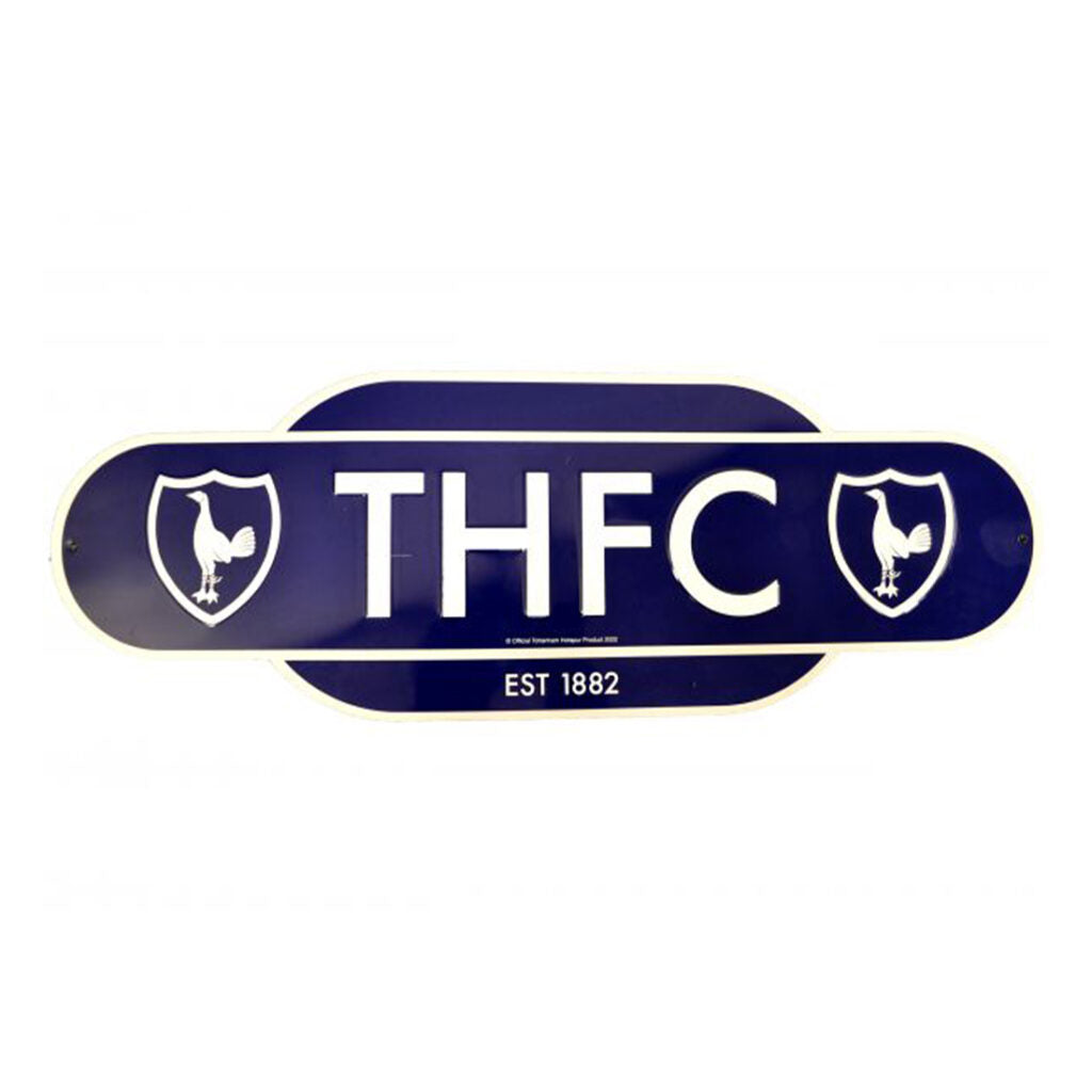 Tottenham Retro Embossed Street Sign Blue