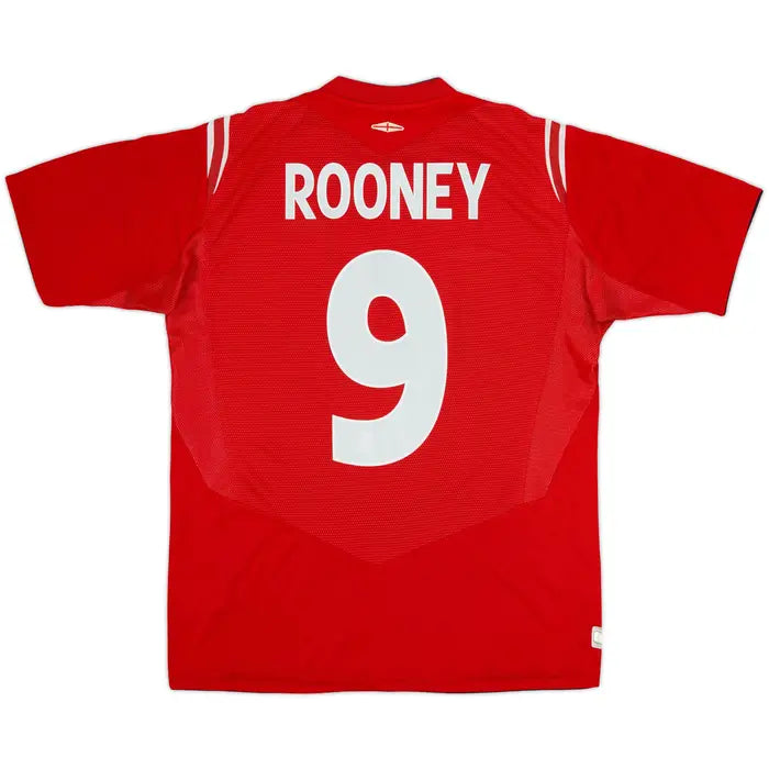 2004-06 England Away Shirt Rooney #9EL