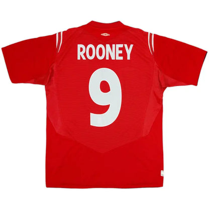 2004-06 England Away Shirt Rooney #9EL