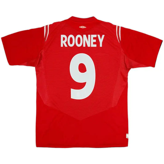 2004-06 England Away Shirt Rooney #9EL