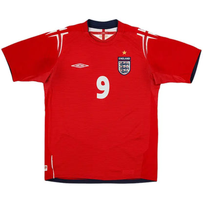 2004-06 England Away Shirt Rooney #9EL