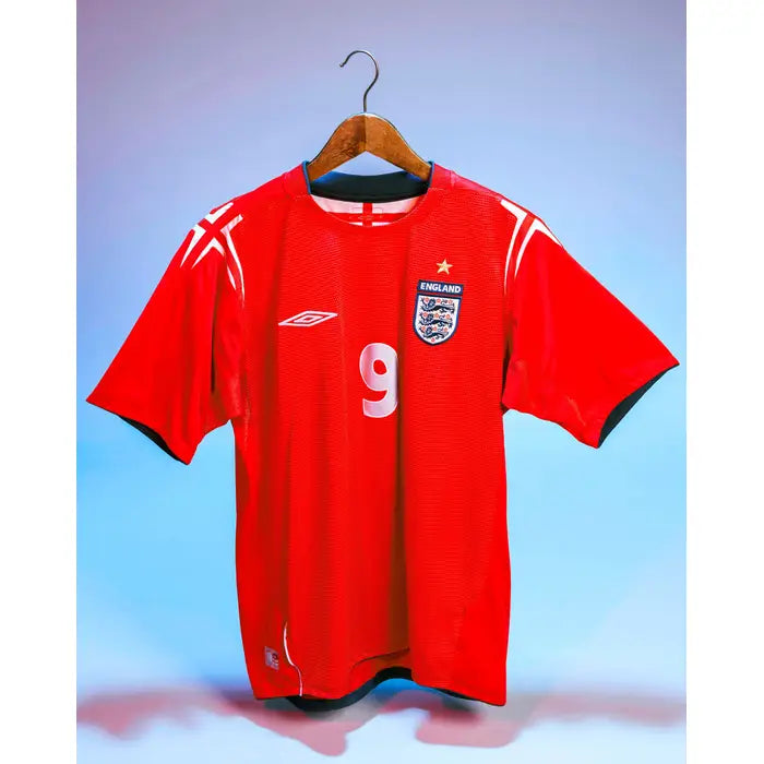 2004-06 England Away Shirt Rooney #9EL