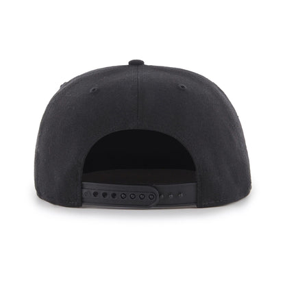 Liverpool 47 Black & Gold Captain Flat Peak Snapback Hat