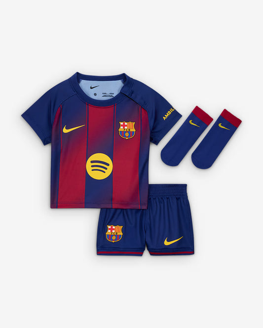 Nike Barcelona 25/26 Stadium Home Jersey Mini-Kit Youth