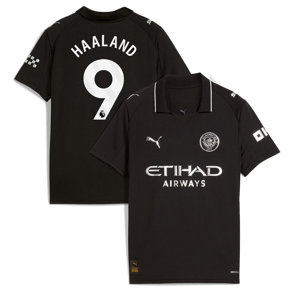 Puma Manchester City 25/26 Haaland #9 Away Jersey Youth