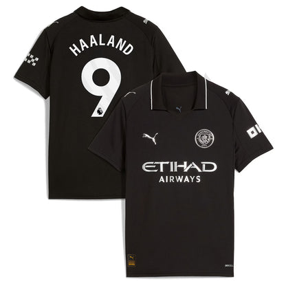 Puma Manchester City 25/26 Haaland #9 Away Jersey Youth