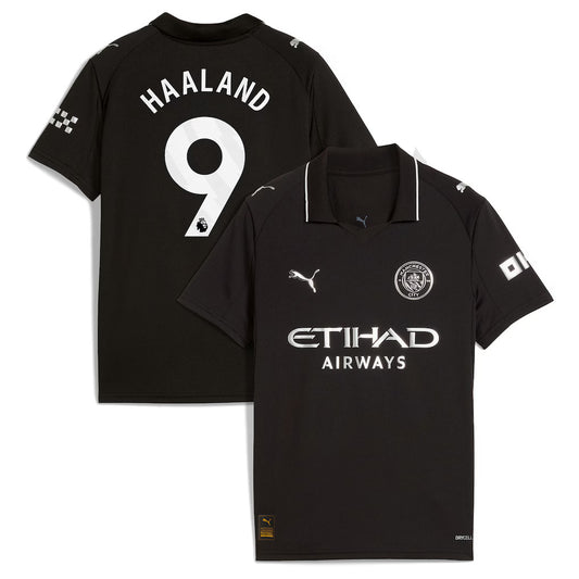 Puma Manchester City 25/26 Haaland #9 Away Jersey Youth