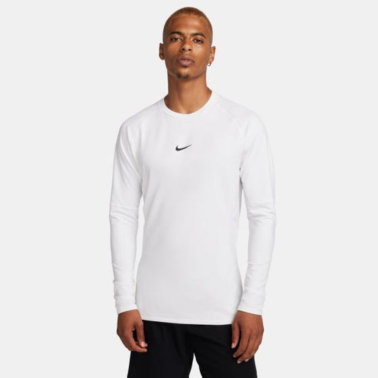 Nike Pro Warm Long Sleeve Shirt White