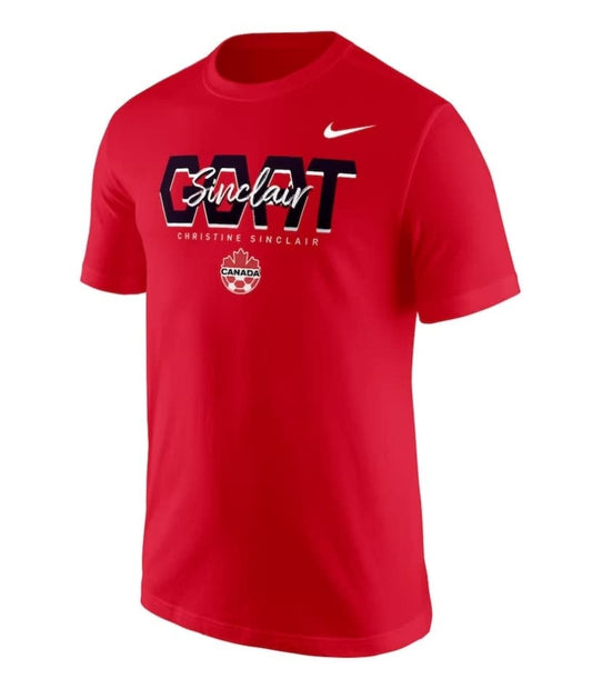 T-shirt Nike Christine Sinclair GOAT Logo SS pour femme