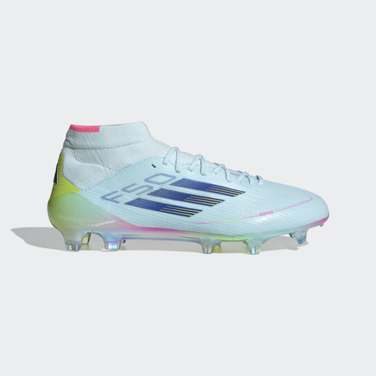 Adidas F50 Elite Mid-Cut 99 Capsule FG Bleu/Bleu lucide/Jaune solaire Femme