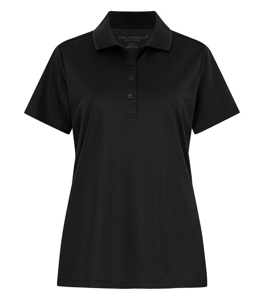 Coal Harbour Everyday Snag Resistant Polo Shirt Black Women's
