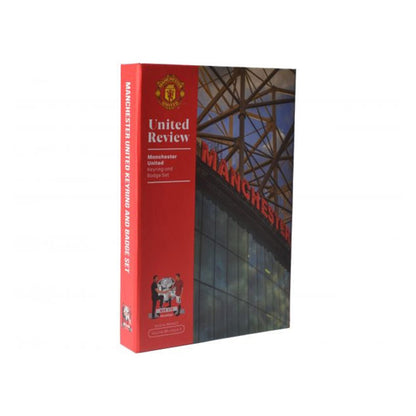 Manchester United Keychain and Pin Set