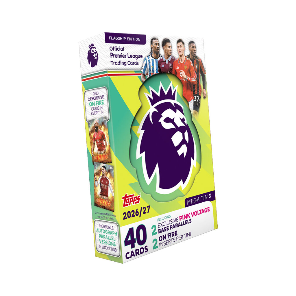 Topps 26/27 Premier League Flagship Cards Mega Tin
