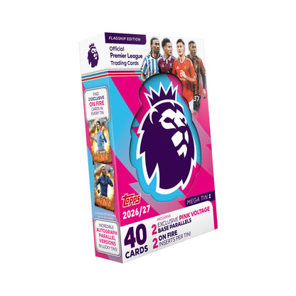 Topps 26/27 Premier League Flagship Cards Mega Tin