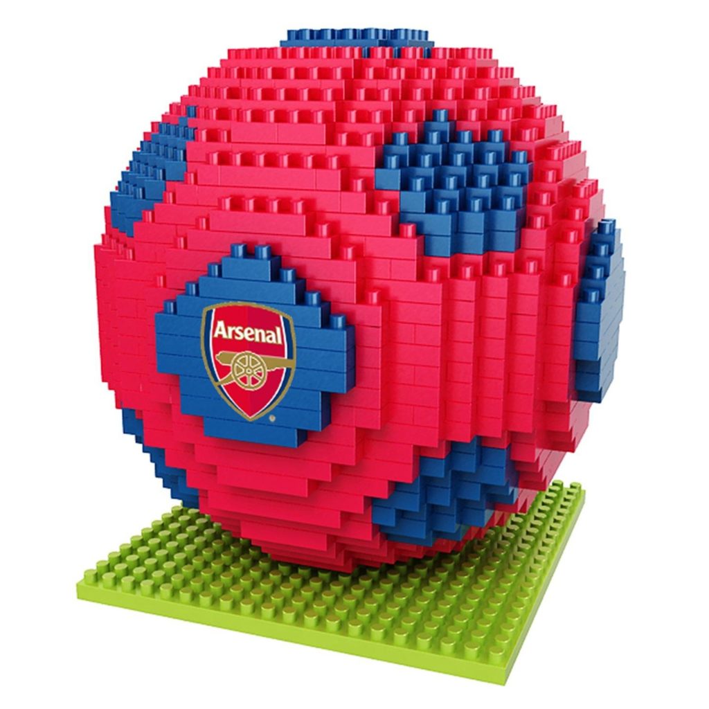 Kit de construction de ballon de football Arsenal BRXLZ 3D (687 pièces)