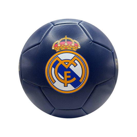 Real Madrid Navy & Gold Club Crest Soccer Ball