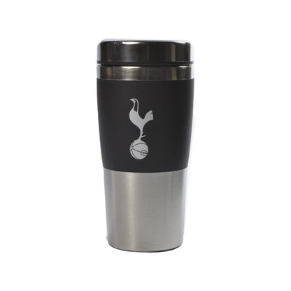 Tottenham Black & Silver Travel Mug